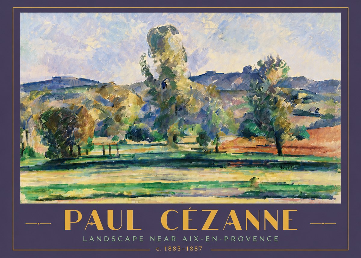 Paul Cézanne Landscape Near Aix-en-provence II No5 - Plakat