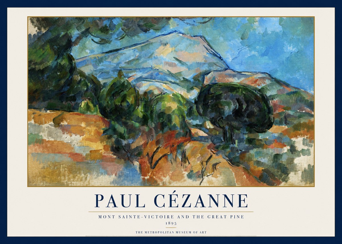 Paul Cézanne Mont Sainte-victoire and the Great Pine No1 - Plakat