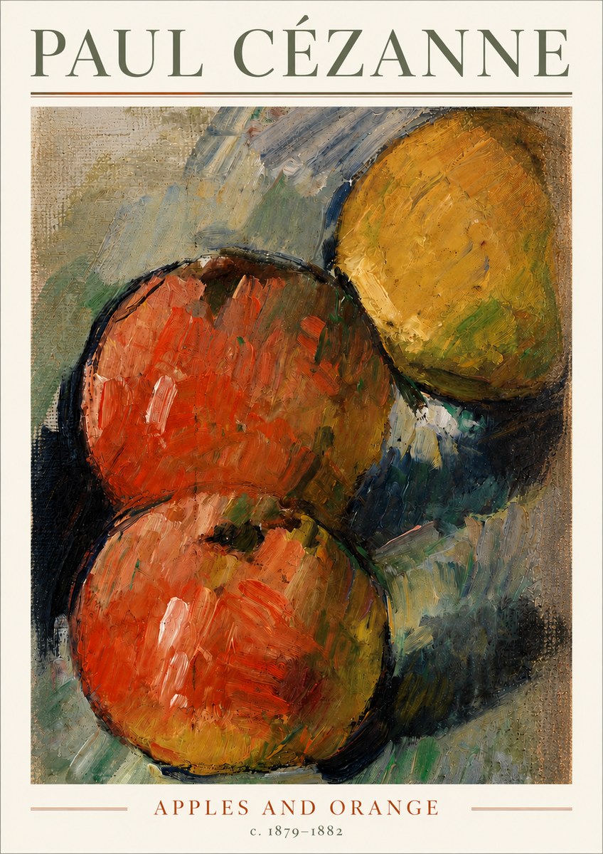 Paul Cézanne Apples and Orange No3 - Plakat