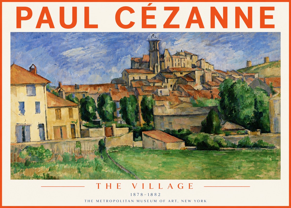 Paul Cézanne The Village I No6 - Plakat