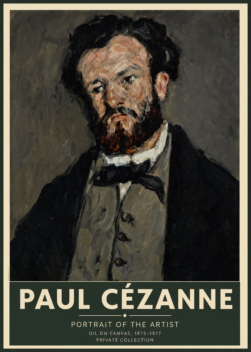 Paul Cézanne Portrait of the Artist I No2 - Plakat