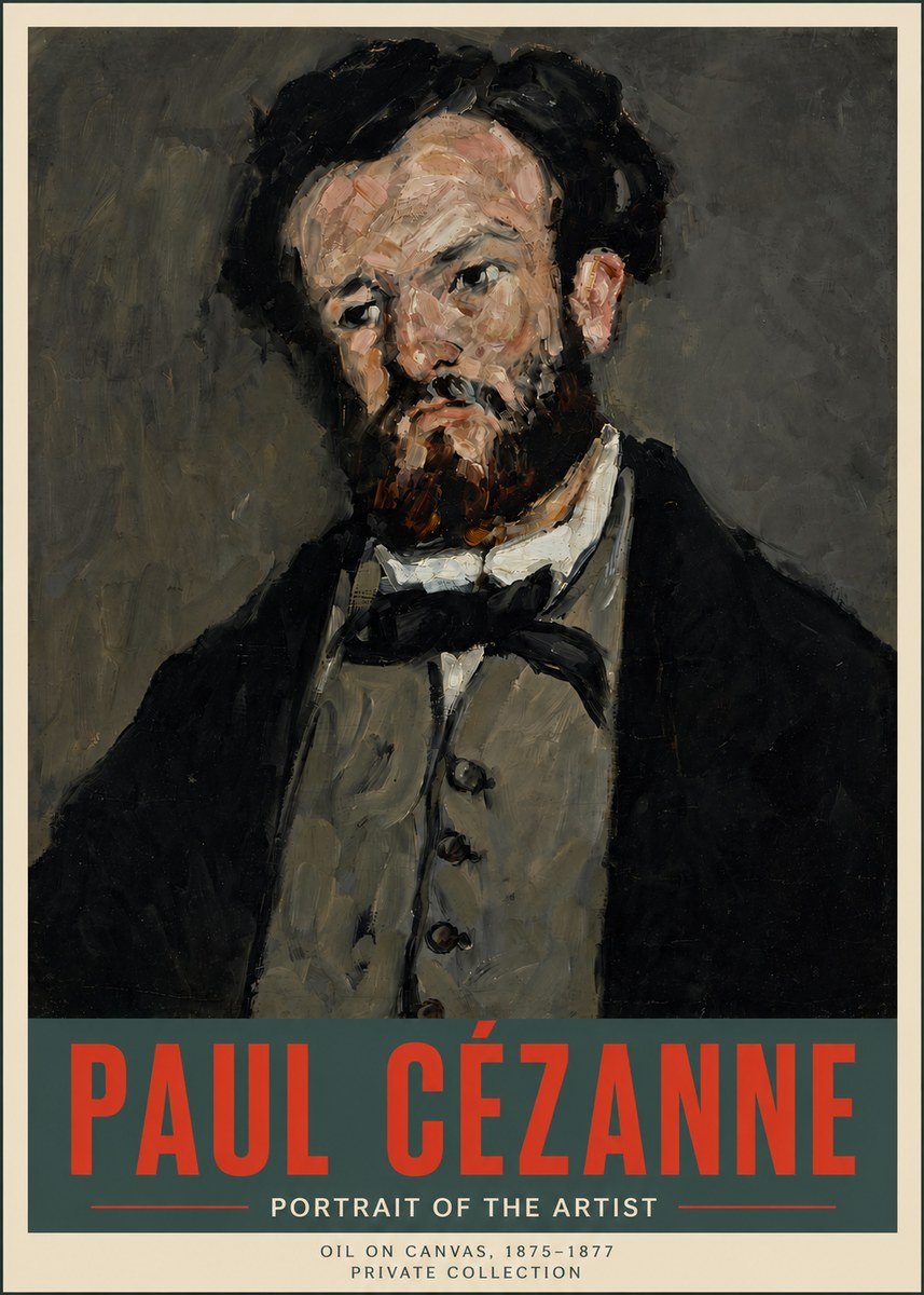 Paul Cézanne Portrait of the Artist I No5 - Plakat