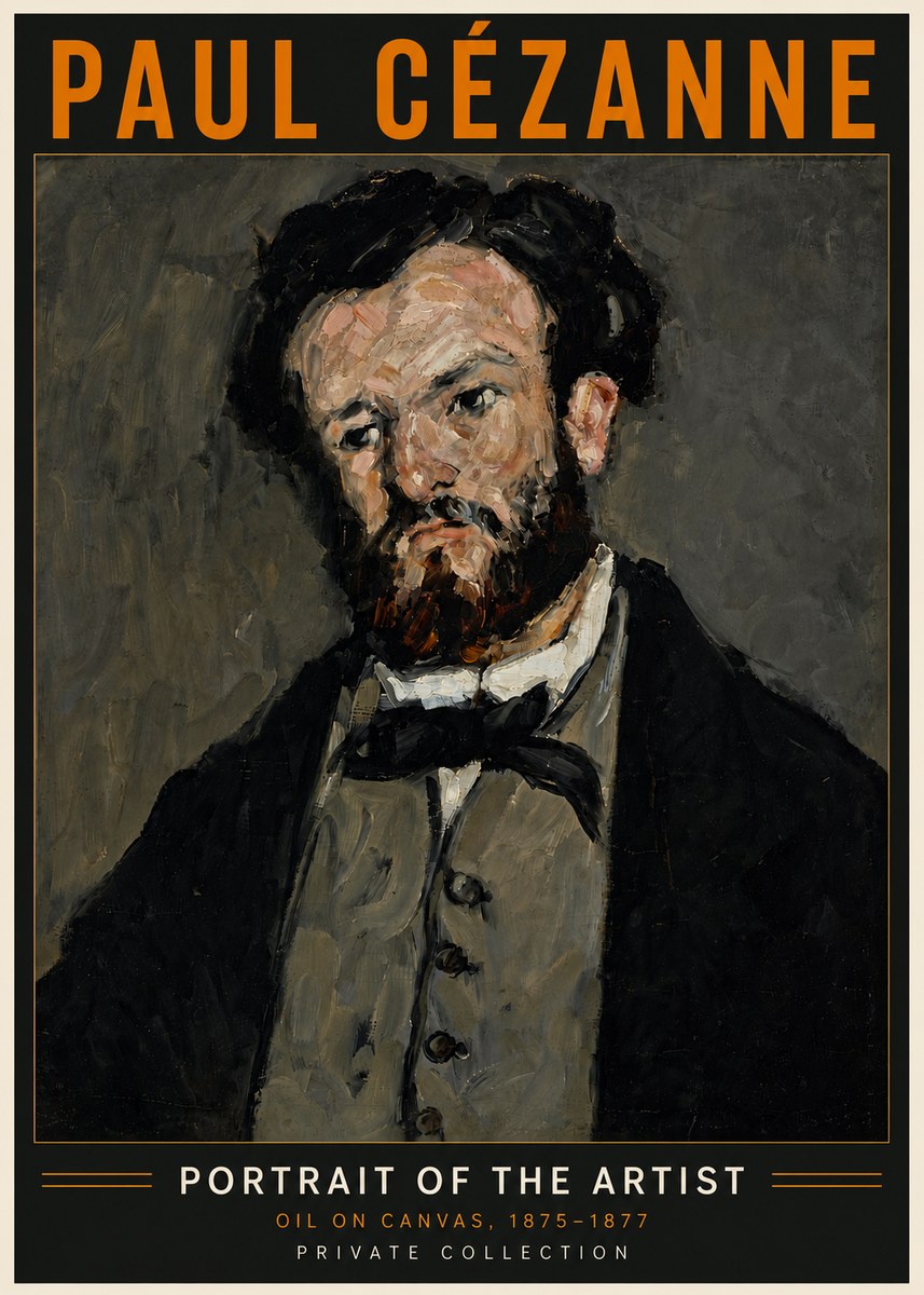 Paul Cézanne Portrait of the Artist I No6 - Plakat