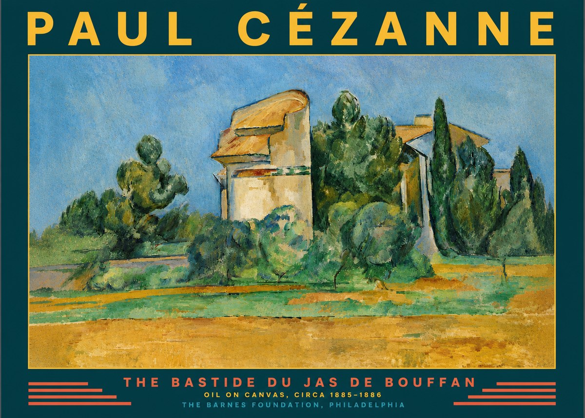Paul Cézanne The Bastide Du Jas De Bouffan No4 - Plakat