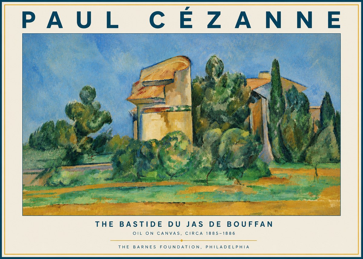 Paul Cézanne The Bastide Du Jas De Bouffan No5 - Plakat