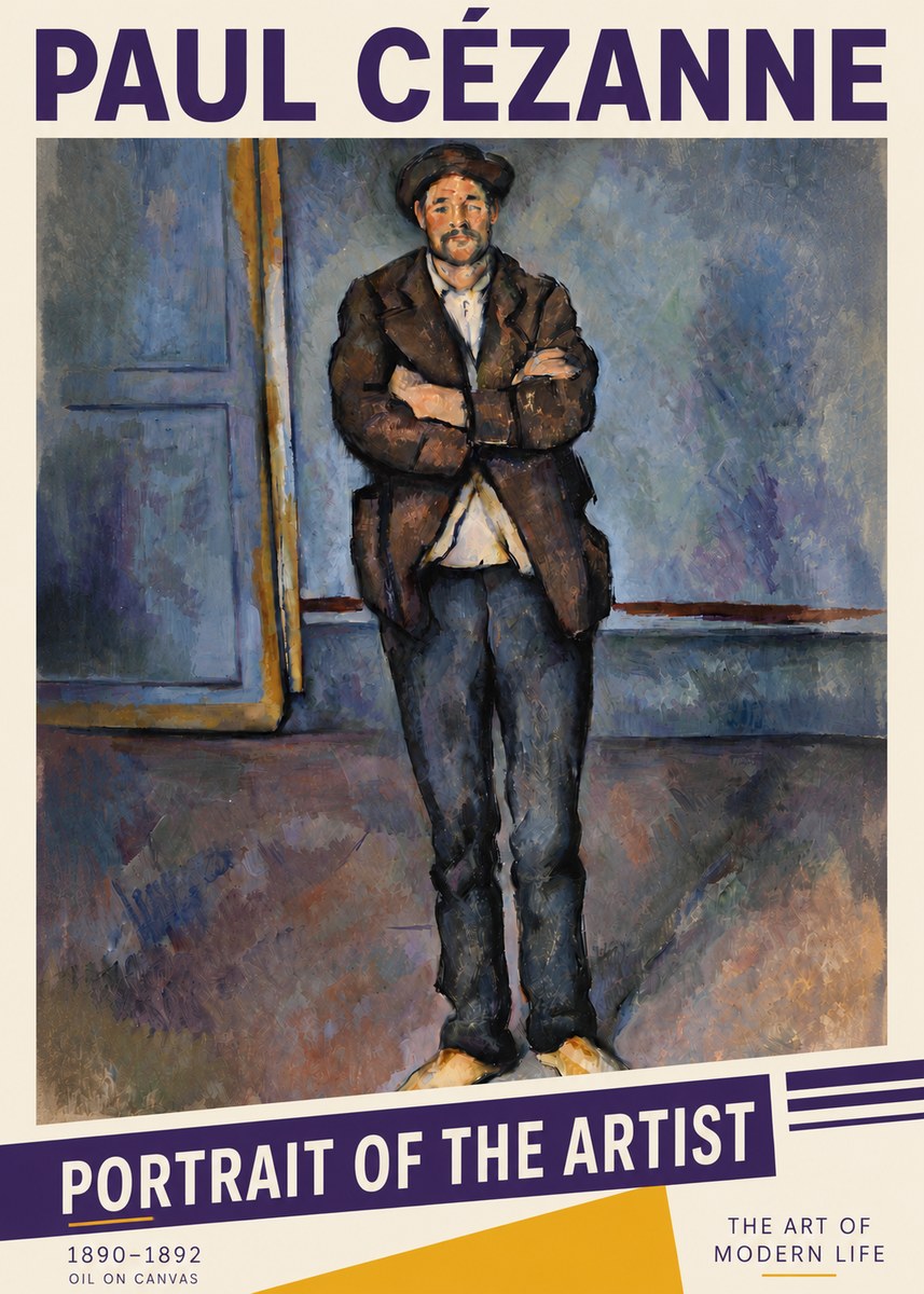 Paul Cézanne Portrait of the Artist II No6 - Plakat
