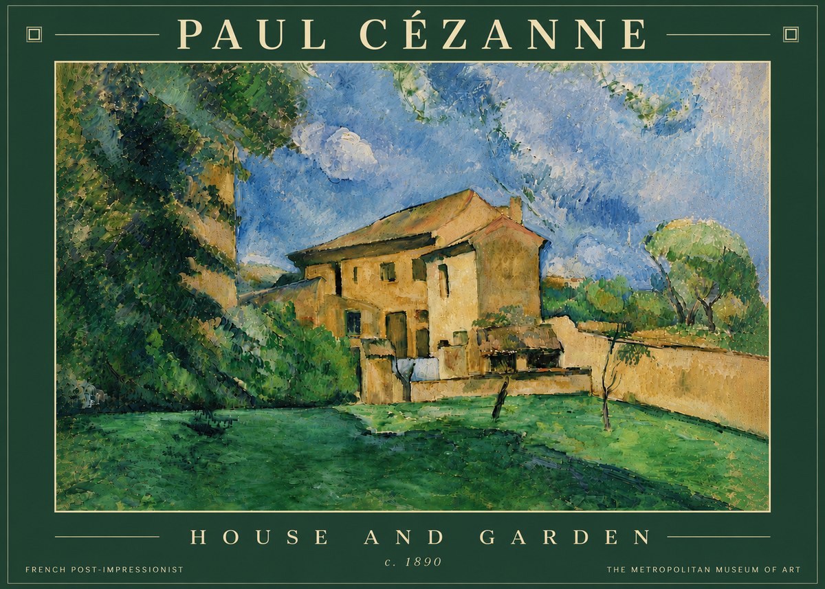 Paul Cézanne House and Garden No6 - Plakat