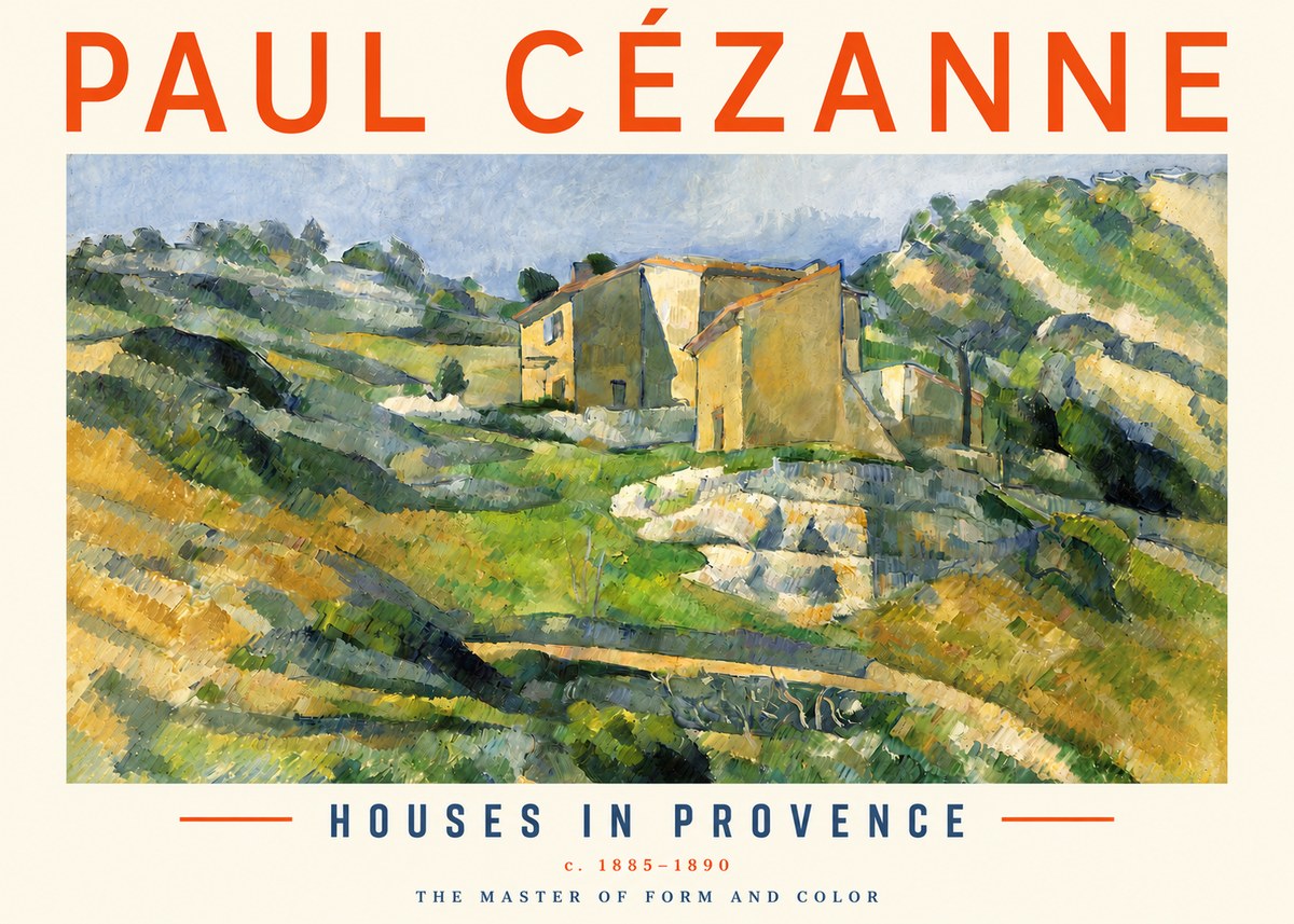 Paul Cézanne Houses in Provence No3 - Plakat