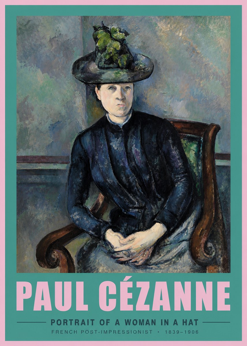 Paul Cézanne Portrait of a Woman II No3 - Plakat