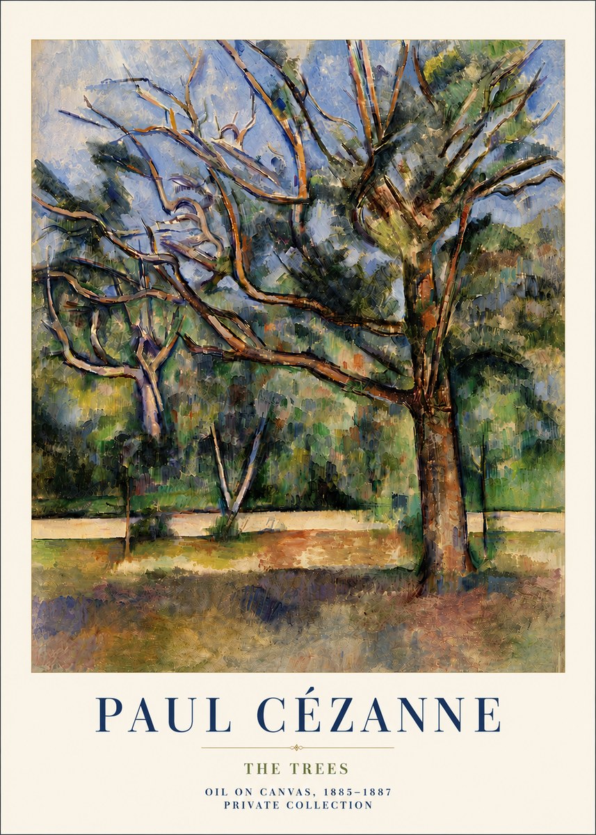 Paul Cézanne The Trees No6 - Plakat