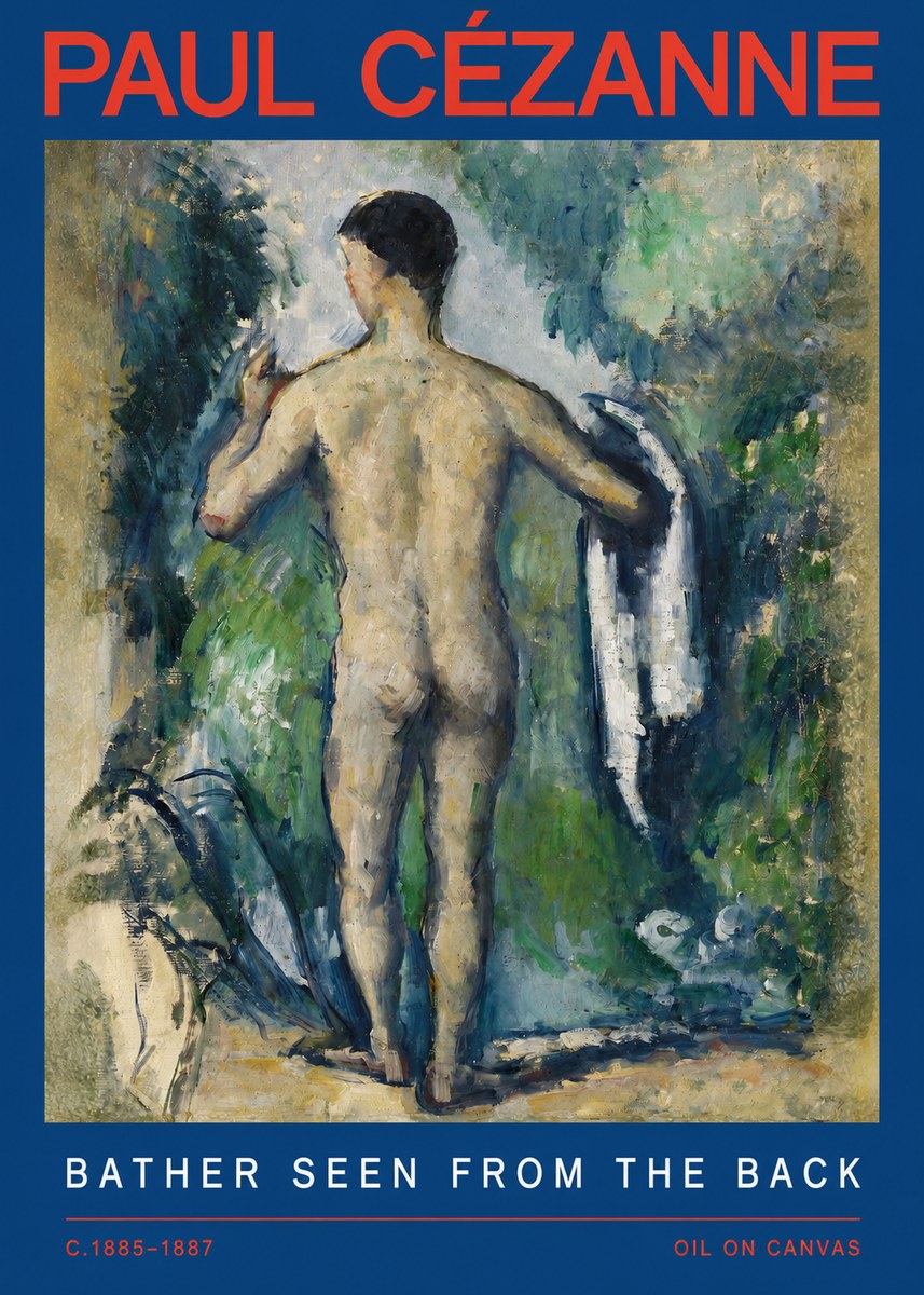 Paul Cézanne Bather Seen from the Back No2 - Plakat