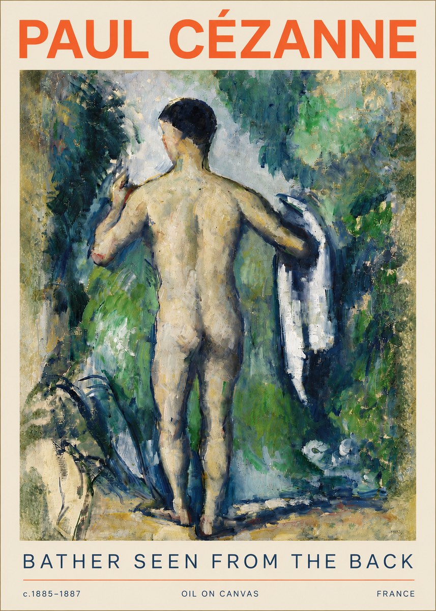 Paul Cézanne Bather Seen from the Back No4 - Plakat