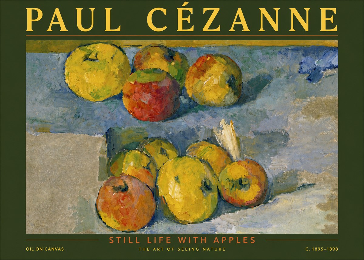 Paul Cézanne Still Life with Apples No5 - Plakat