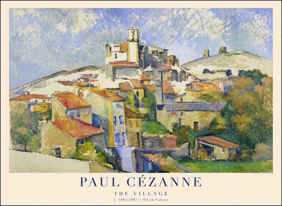 Paul Cézanne The Village III No1 - Plakat