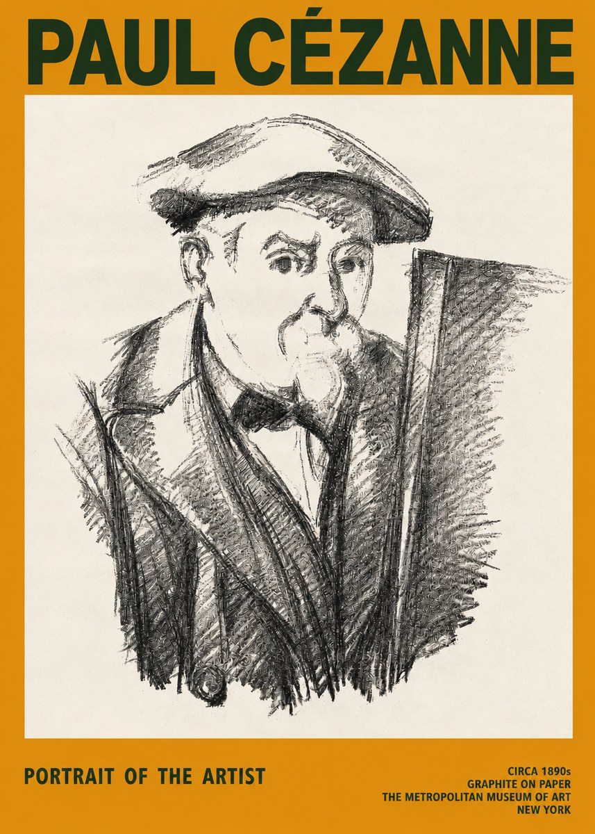 Paul Cézanne Portrait of the Artist III No2 - Plakat