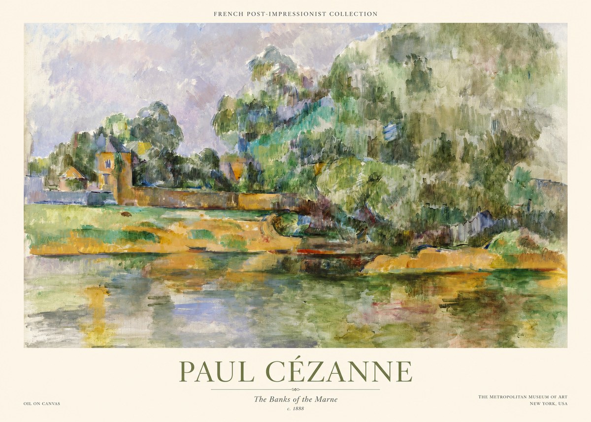 Paul Cézanne The Banks of the Marne No1 - Plakat