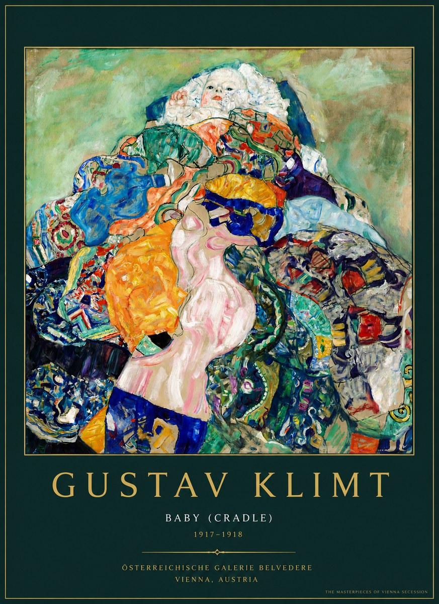 Klimt Baby (Cradle) No3 - Plakat