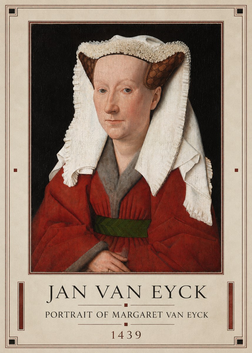 Jan van Eyck Portrait of Margaret Van Eyck II No1 - Plakat
