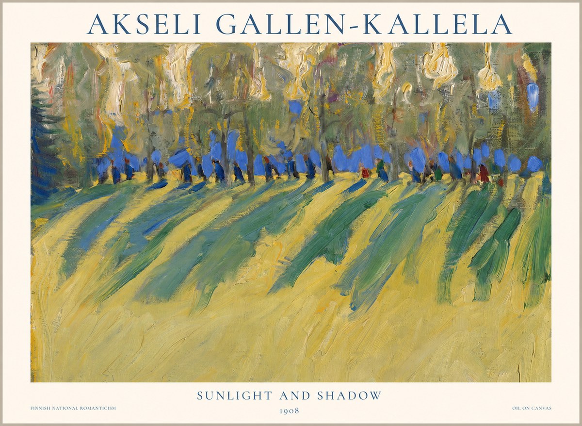 Akseli Gallen-Kallela Sunlit Field and Trees No2 - Plakat
