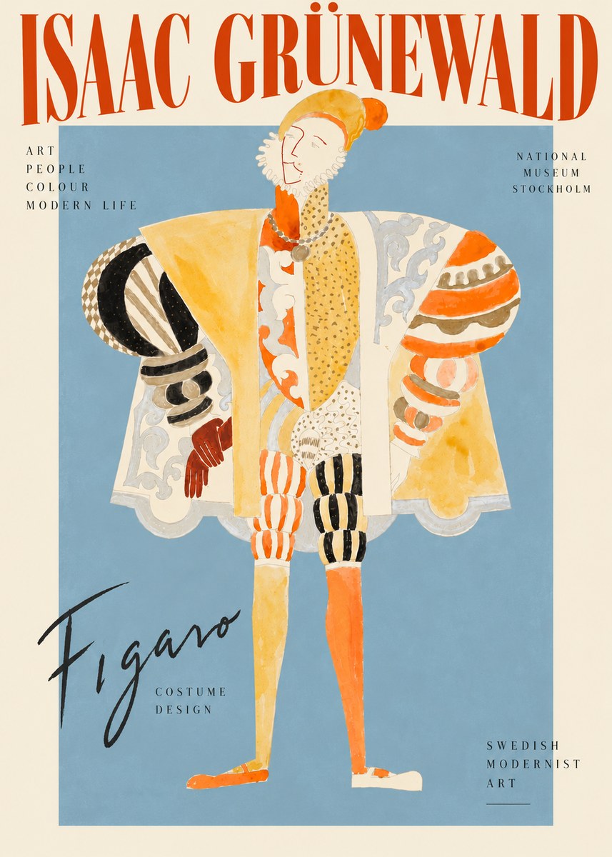 Isaac Grünewald Figaro I No3 - Plakat