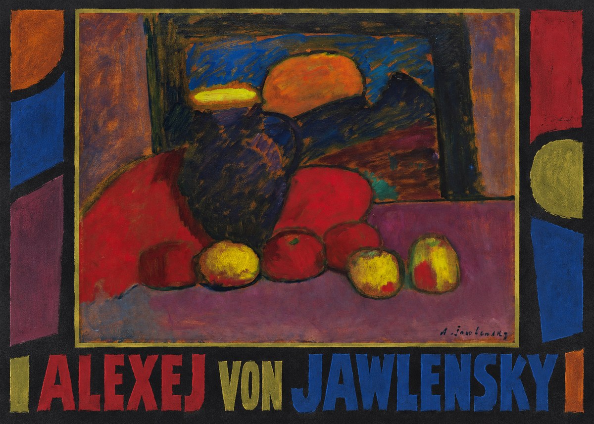 Alexej von Jawlensky Still Life with Vase and Fruit No1 - Plakat