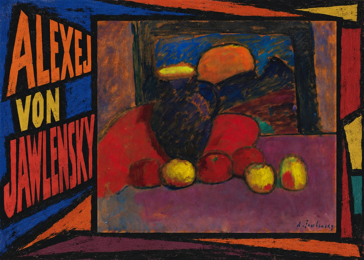 Alexej von Jawlensky Still Life with Vase and Fruit No3 - Plakat