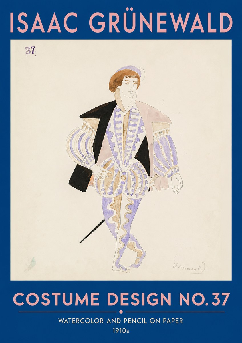 Isaac Grünewald Costume Design No. 37 No2 - Plakat