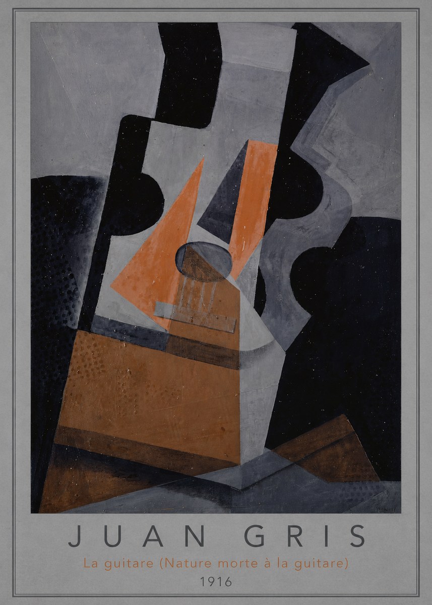 Juan Gris La Guitare (Nature Morte À La Guitare) No3 - Plakat