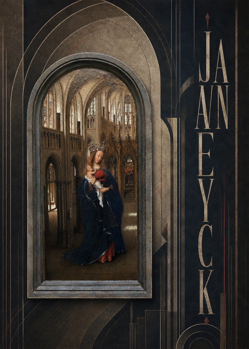 Jan van Eyck Madonna in the Church II No3 - Plakat