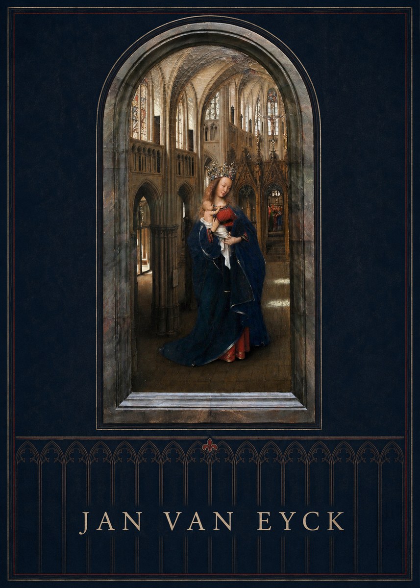 Jan van Eyck Madonna in the Church II No5 - Plakat