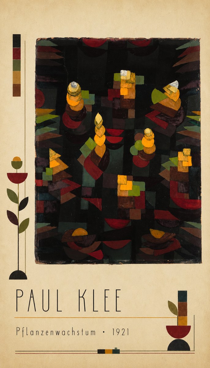 Paul Klee Pflanzenwachstum No2 - Plakat