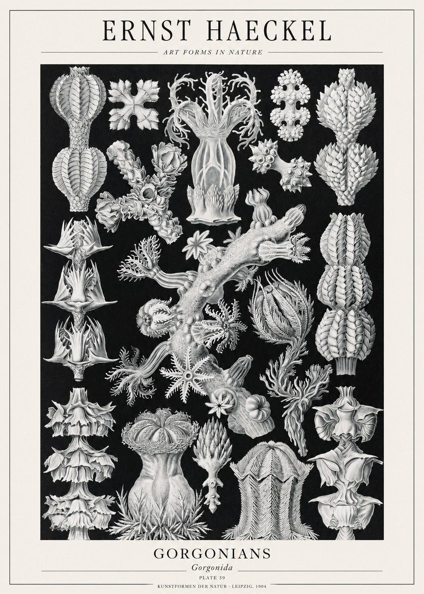 Ernst Haeckel Gorgonians No1 - Plakat