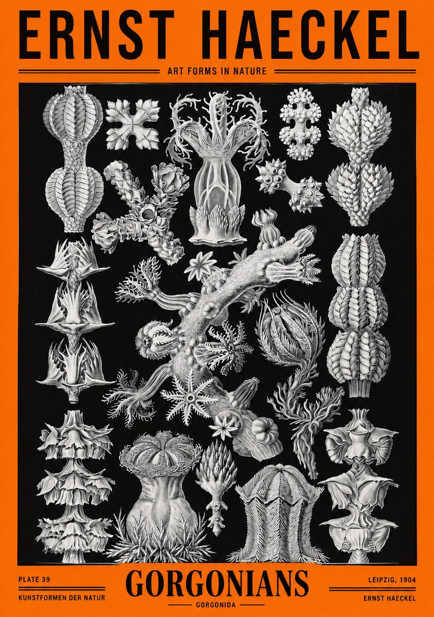 Ernst Haeckel Gorgonians No2 - Plakat