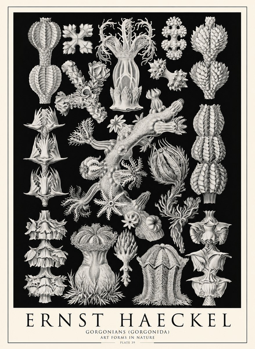 Ernst Haeckel Gorgonians No4 - Plakat