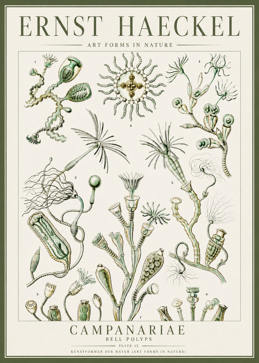 Ernst Haeckel Campanariae – Bell Polyps No4 - Plakat