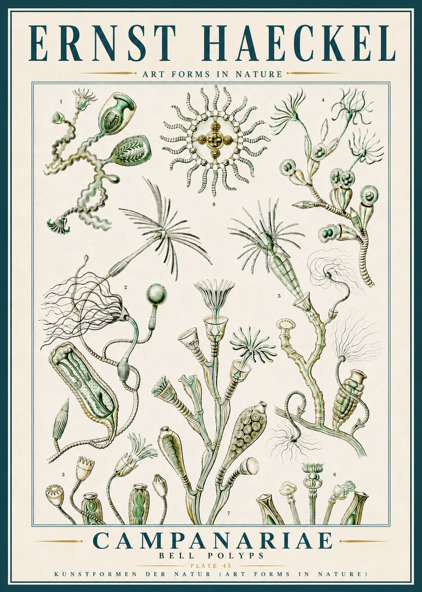 Ernst Haeckel Campanariae – Bell Polyps No5 - Plakat