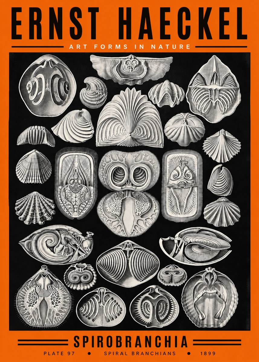 Ernst Haeckel Spirobranchia No2 - Plakat