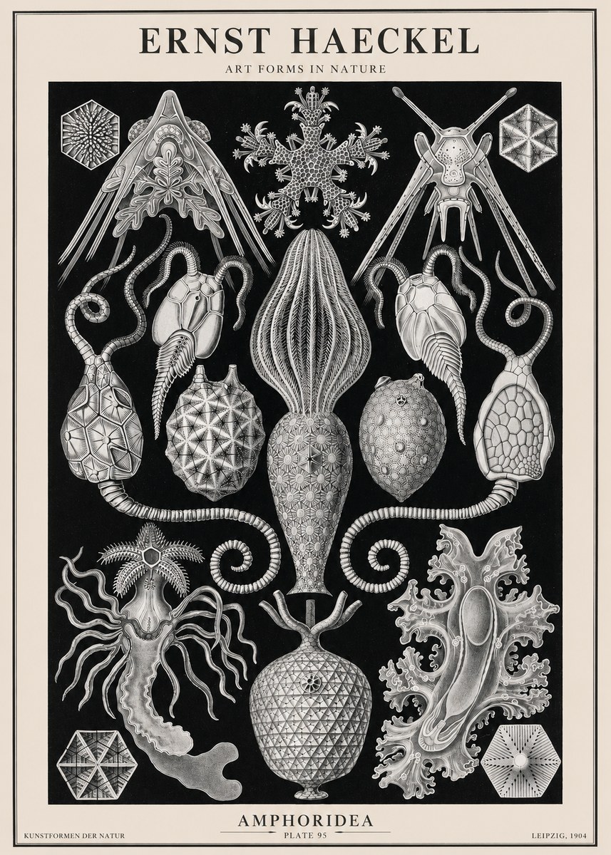Ernst Haeckel Amphoridea No2 - Plakat