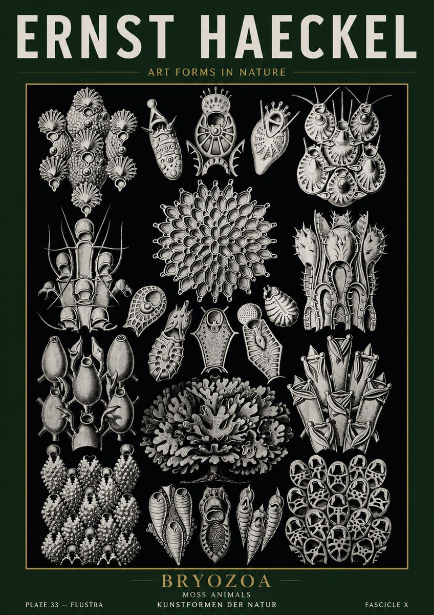 Ernst Haeckel Bryozoa No5 - Plakat