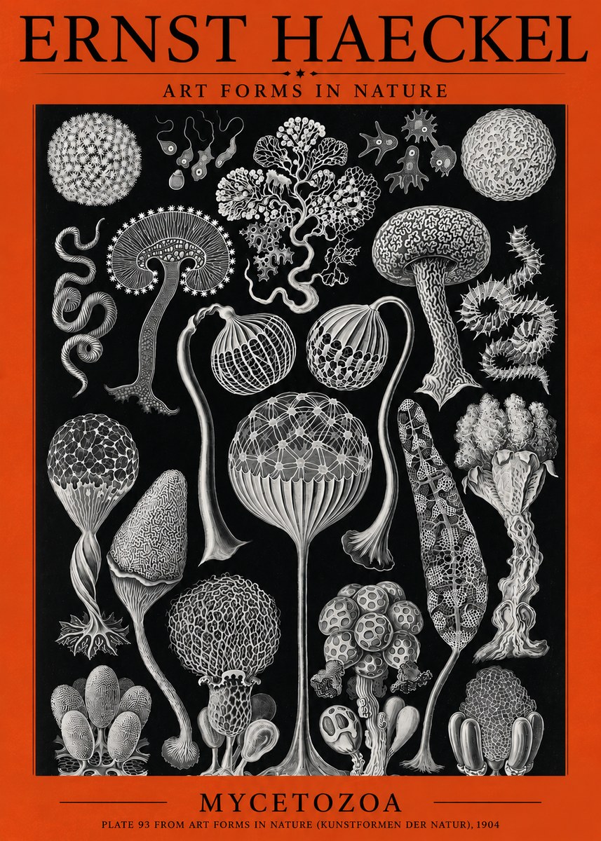 Ernst Haeckel Mycetozoa No3 - Plakat