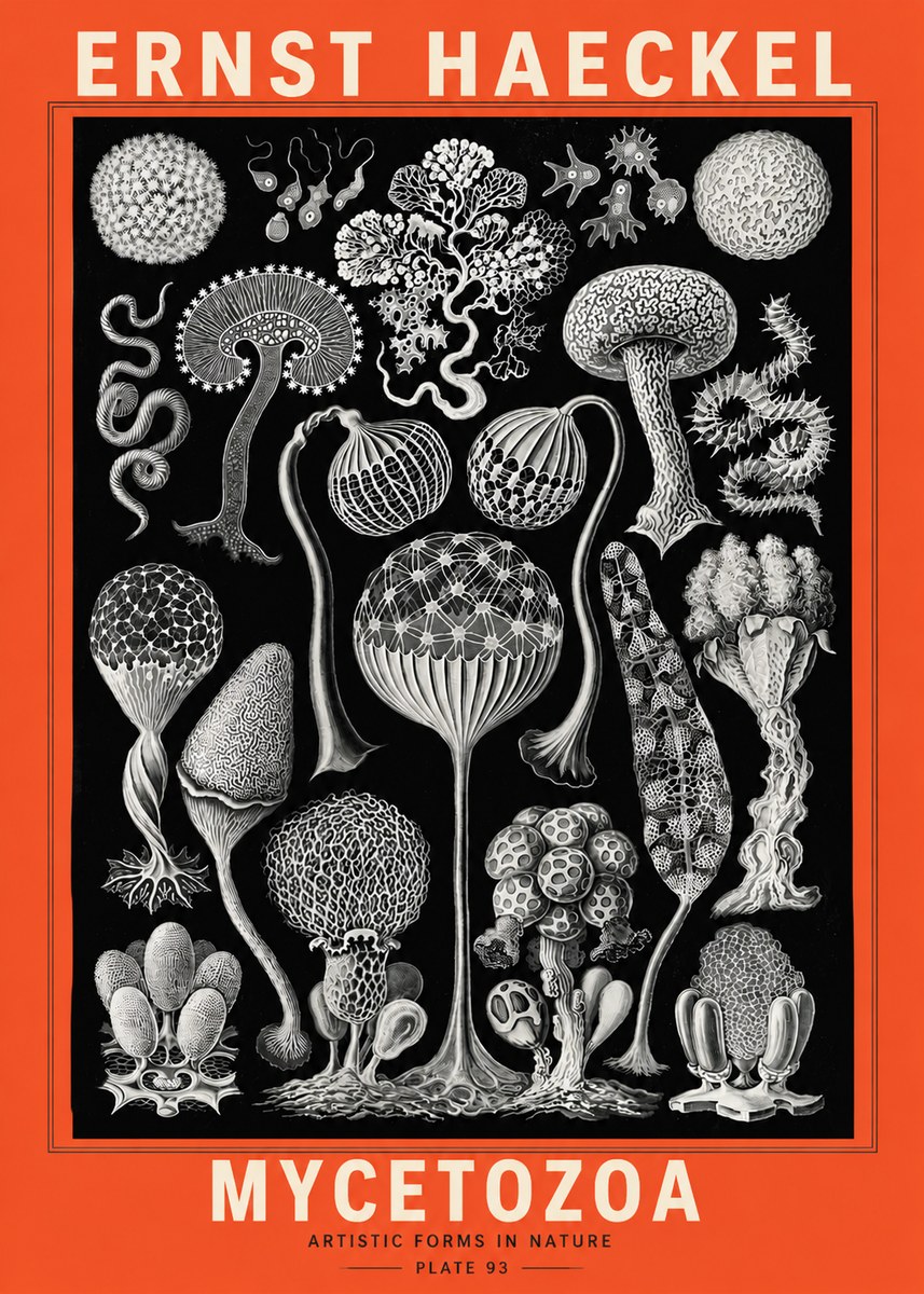 Ernst Haeckel Mycetozoa No5 - Plakat