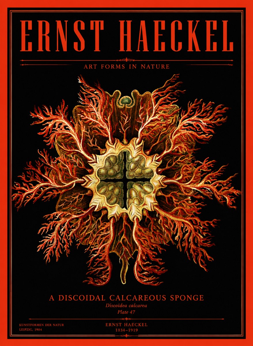 Ernst Haeckel Marine Organism No4 - Plakat