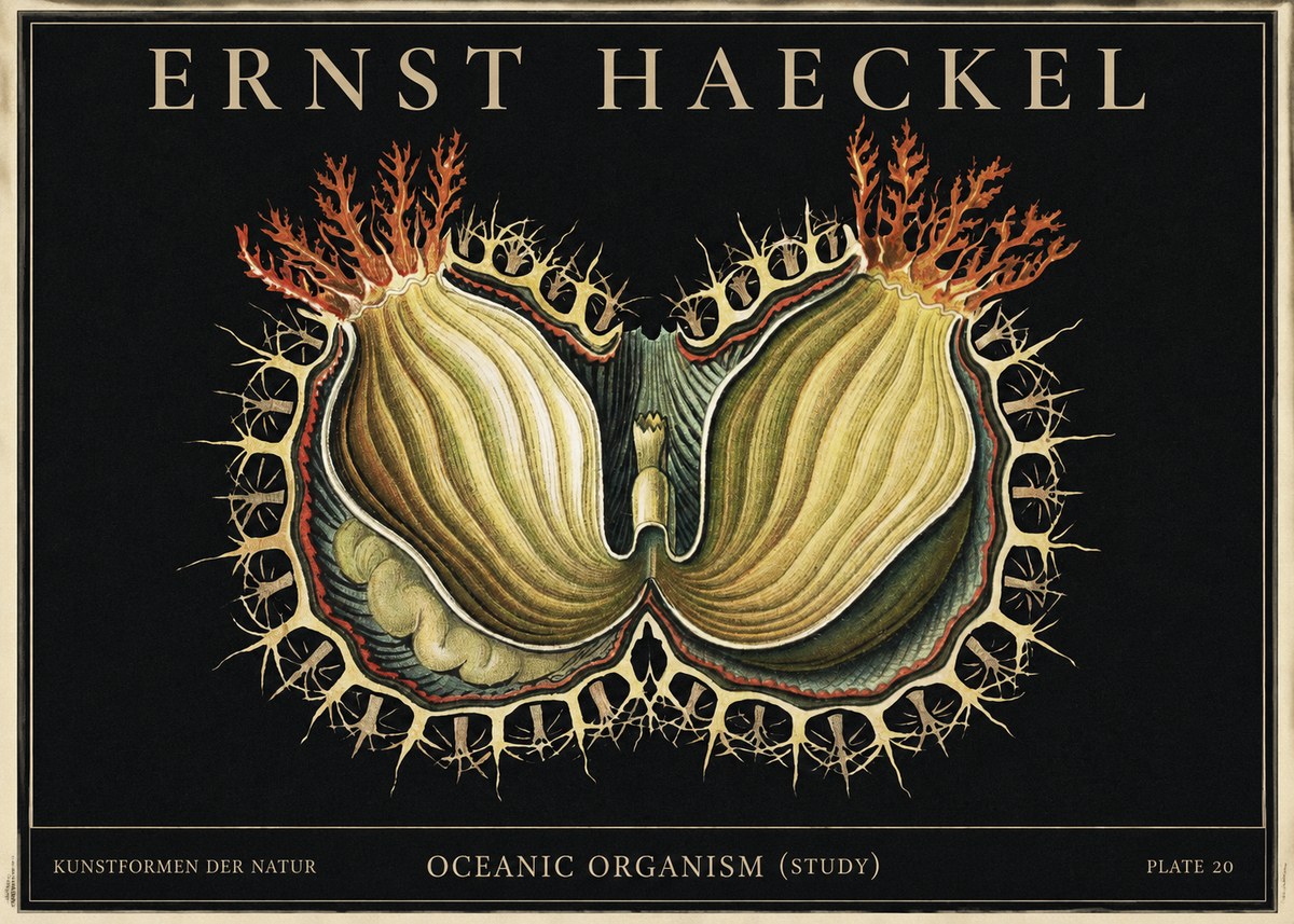 Ernst Haeckel Nature's Architecture No4 - Plakat