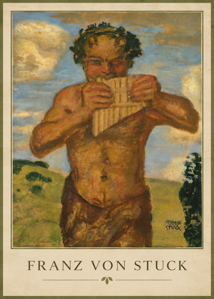 Franz von Stuck Faun No3 - Plakat
