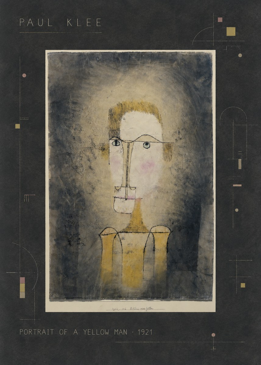 Paul Klee Portrait of a Yellow Man No2 - Plakat