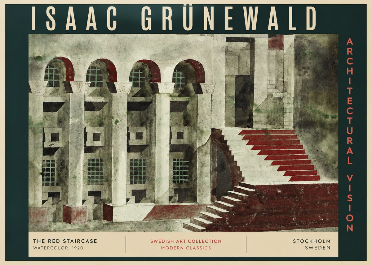 Isaac Grünewald The Steps of Silence No4 - Plakat
