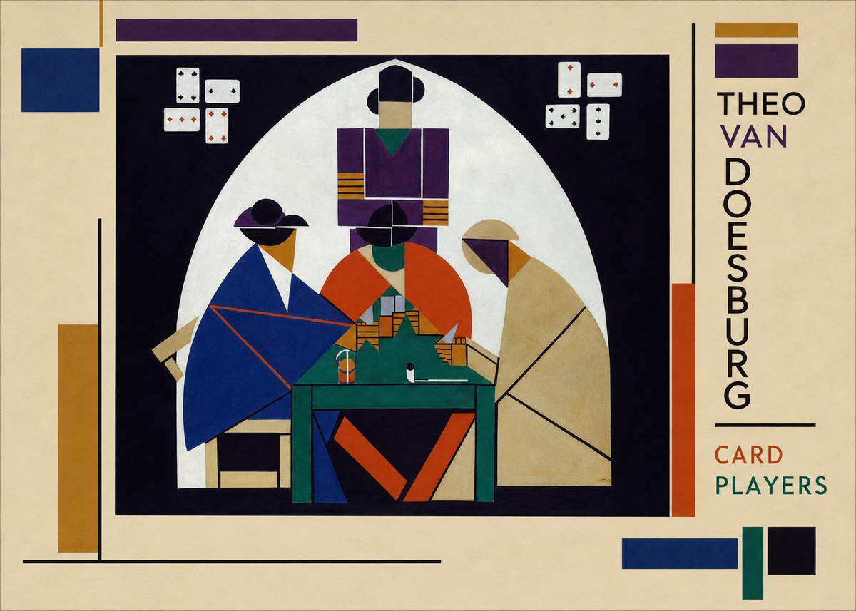 Theo van Doesburg Card Players No3 - Plakat