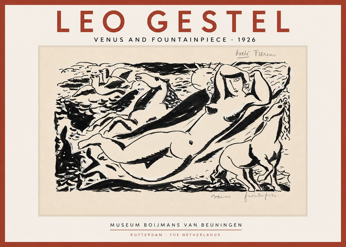 Leo Gestel Venus and Fountainpiece No4 - Plakat