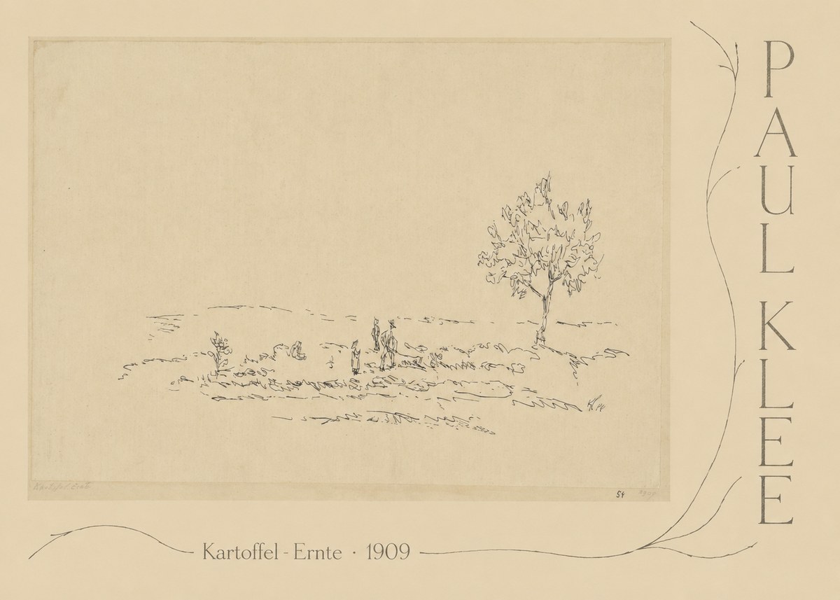 Paul Klee Kartoffel-ernte No5 - Plakat