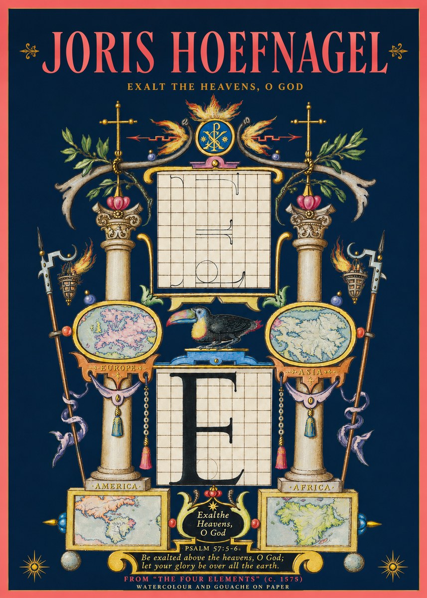 Joris Hoefnagel Exalt the Heavens, O God No2 - Plakat